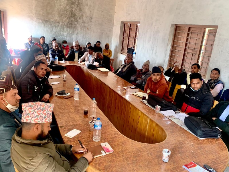 नेकपा एस रुकुम पश्चिमले सबै पालिकाको बैठककको मिति तोक्यो